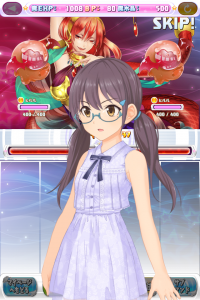 スマホアプリ『ガールズ×マジック』戦闘シーン　眼鏡ver.