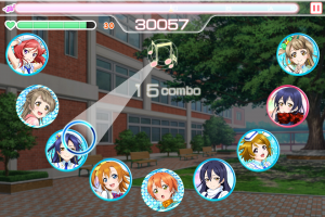 『ラブライブ!』スクールフェスティバルのゲーム中画面